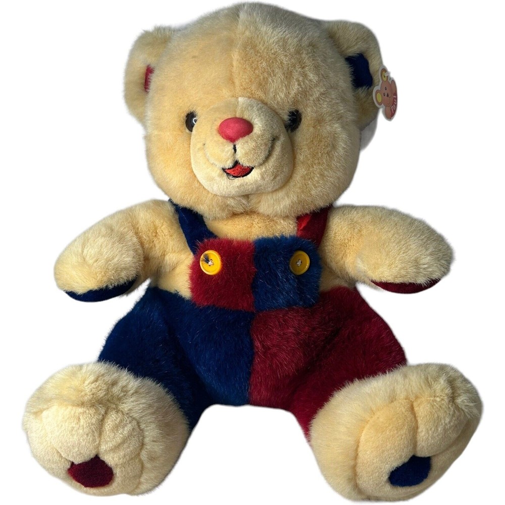 PAUL Mascot Teddy Bear Hamburg Germany Stuffed Animal Plush Overalls 13” W/ Tags